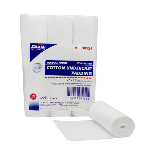 DUKAL UNDERCAST PADDINGCotton Undercast Padding, Regular Finish, 4" x 12ft, 12 rl/bg, 6 bg/cs | Quantity - 1x CS