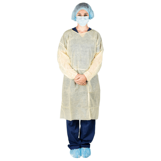 DUKAL ISOLATION GOWNS - Multi-Layer Isolation Gown, Universal, Yellow, 10/bg, 10 bg/cs | Quantity - 1x CS