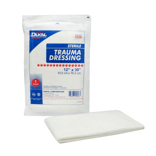 DUKAL TRAUMA DRESSING - Trauma Dressing, 12" x 30", Sterile, 1/pk, 25 pk/cs | Quantity - 1x CS