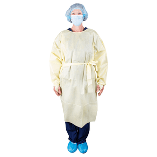 DUKAL ISOLATION GOWNSIsolation Gown, Over-the-Head, Level 2, Universal, Yellow, 10/bg, 10 bg/cs | Quantity - 1x CS