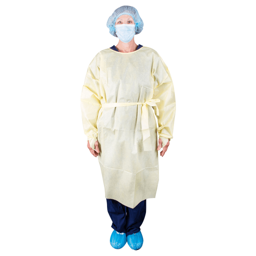 DUKAL ISOLATION GOWNSIsolation Gown, Over-the-Head, Level 2, Universal, Yellow, 10/bg, 10 bg/cs | Quantity - 1x CS