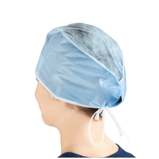 DUKAL SURGEONS CAPS - Surgeons Cap, One Size, Adjustable Ties, Blue, 100/bx, 5 bx/cs | Quantity - 1x CS