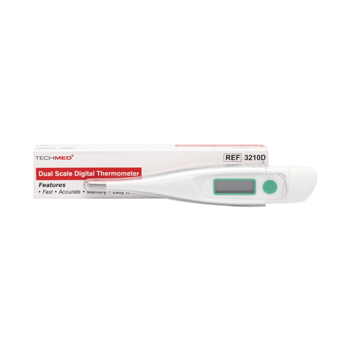 DUKAL TECH-MED DIGITAL THERMOMETER - Digital Thermometer, Dual Scale, 10 Second Read, 12/bx (If Dealer Wishes to Have this Item Drop Shipped from the Manufacturer it Must Be Ordered in Quantities of 30 boxes) (To Be DISCONTINUED) | Quantity - 1x BX