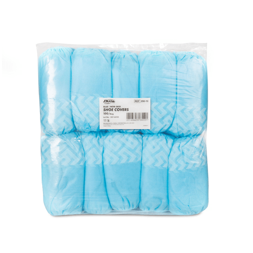 DUKAL SHOE COVERSShoe Covers, Non Skid, One Size Fits All, Blue, 100/bg, 10 bg/cs (40 cs/plt) | Quantity - 1x CS