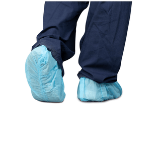 DUKAL SHOE COVERS - Shoe Covers, Non Skid, One Size Fits All, Blue, 100/bg, 10 bg/cs (40 cs/plt) | Quantity - 1x CS