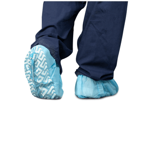 DUKAL SHOE COVERS - Shoe Covers, Non Skid, One Size Fits All, Blue, 100/bg, 10 bg/cs (40 cs/plt) | Quantity - 1x CS