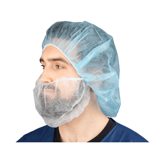 DUKAL BEARD COVER - Beard Cover, White, 100/bg, 10 bg/cs | Quantity - 1x CS