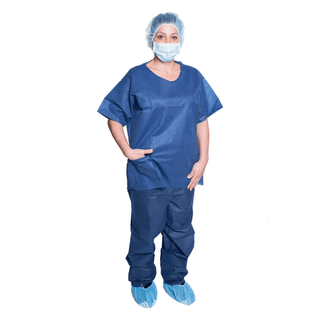 DUKAL SCRUB SHIRTS - Scrub Shirt, Small, Disposable, 10/bg, 5 bg/cs | Quantity - 1x CS