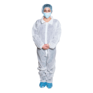 DUKAL COVERALLS - Coveralls, White, Size XL, Disposable, 5/bg, 5 bg/cs | Quantity - 1x CS