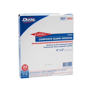 DUKAL COMPOSITE ISLAND DRESSINGSComposite Island Dressing, 6 x 6, Sterile, 25/bx, 4 bx/cs | Quantity - 1x CS