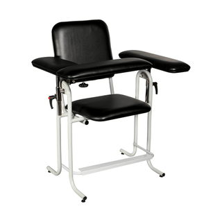 DUKAL TECH-MED BLOOD DRAW CHAIR - Blood Draw Chair with Flip Up Arm, Upholstered, Seat Dimensions: 18"W x 17"D x 19"H, Black (DROP SHIP ONLY) | Quantity - 1x EA