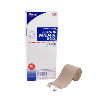 DUKAL ELASTIC BANDAGE - Elastic Bandage Roll, 2" x 4.5yd, Non-Sterile, 10/bx, 5 bx/cs | Quantity - 1x CS