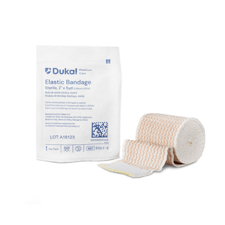 DUKAL ELASTIC BANDAGE - Premium Elastic Bandage, 2" x 5yd, Sterile, Latex-Free, 1/pk, 36 pk/cs | Quantity - 1x CS