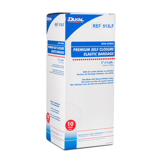 DUKAL ELASTIC BANDAGEElastic Bandage with Self Closure, 3" x 5yd, Non-Sterile, Latex Free (LF), 10/bx, 5 bx/cs | Quantity - 1x CS