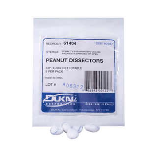 DUKAL PEANUT SPONGES - Peanut Sponge, Sterile, 5/pk, 40 pk/cs | Quantity - 1x CS