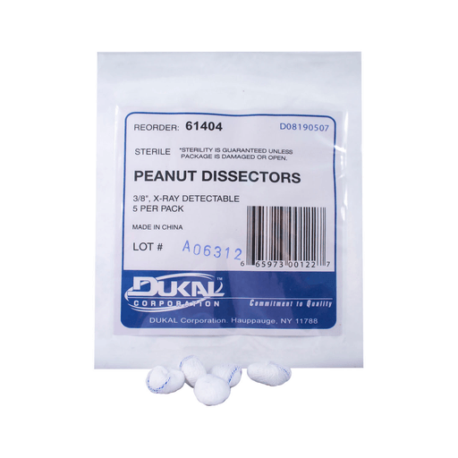 DUKAL PEANUT SPONGES - Peanut Sponge, Sterile, 5/pk, 40 pk/cs | Quantity - 1x CS