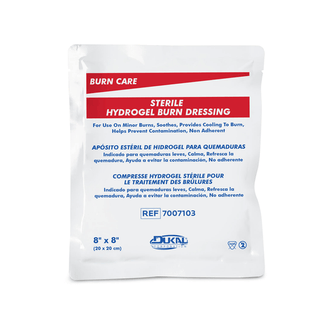 DUKAL BURN CARE - Burn Dressing, 8" x 8", Sterile, 1/pk, 50 pk/cs | Quantity - 1x CS