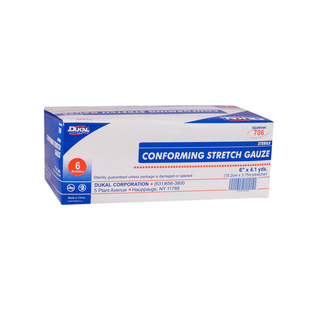 DUKAL CONFORMING STRETCH GAUZE - Stretch Gauze, 6" x 4.1 yd, Sterile, 6/bx, 8 bx/cs | Quantity - 1x CS