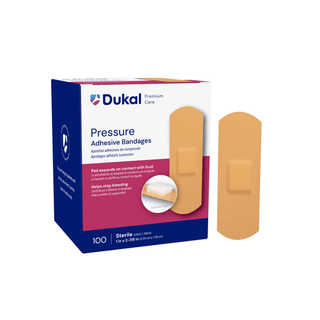 DUKAL PRESSURE ADHESIVE BANDAGES - Pressure Bandage, 1" x 2-7/8", 100/bx, 24 bx/cs | Quantity - 1x CS