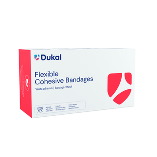 DUKAL COHESIVE BANDAGES - LATEX FREE - Bandage, Cohesive, 1" x 5 yds, Latex Free (LF), Non-Sterile, Assorted Colors, 1 rl/pk, 30 pk/bx | Quantity - 1x BX