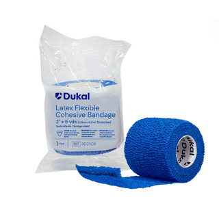 DUKAL COHESIVE BANDAGES - Cohesive Bandage, 2" x 5 yd, Black, Non-Sterile, Latex-Free, 1/rl, 36 rl/bx | Quantity - 1x BX