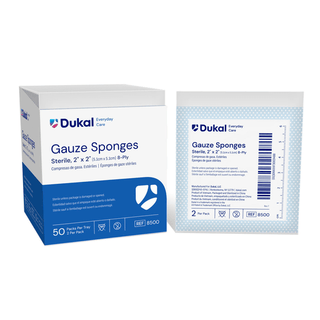 DUKAL BASIC GAUZE SPONGES - Gauze Sponge, 2" x 2", Non-Sterile, 8-Ply, 200 bg, 25 bg/cs | Quantity - 1x CS
