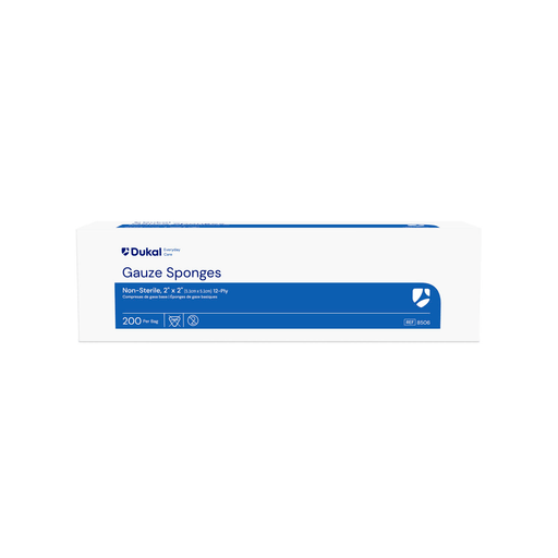 DUKAL BASIC GAUZE SPONGESGauze Sponge, 2" x 2", Non-Sterile, 12-Ply, 200/bg, 40 bg/cs (60 cs/plt) | Quantity - 1x CS