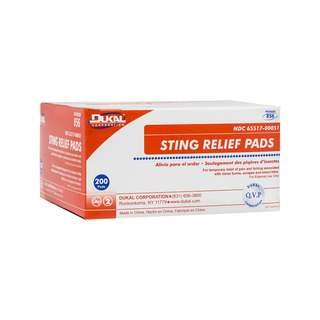 DUKAL STING RELIEF PAD - Sting Relief Pad, Medium, 2-Ply, Non-Sterile, Bulk, 1500/bx, 2 bx/cs (Not Available for sale into Canada) | Quantity - 1x CS