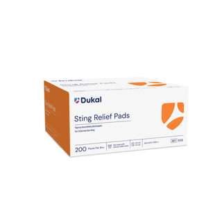 DUKAL STING RELIEF PAD - Sting Relief Pad, Medium, 2-Ply, 200/bx, 20 bx/cs (Not Available for sale into Canada) | Quantity - 1x CS
