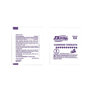 DUKAL CLEANSING TOWELETTE - Cleansing Towelette, 5" x 8", 1/pk, 100 pk/bx, 20 bx/cs | Quantity - 1x CS