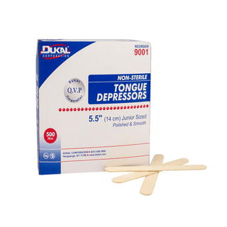 DUKAL TONGUE DEPRESSORS - Tongue Depressor, 6", 500/bx, 10 bx/cs | Quantity - 1x CS