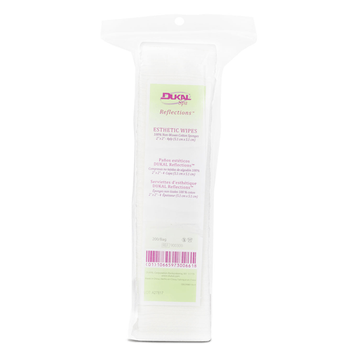 DUKAL REFLECTIONS ESTHETIC WIPES - Esthetic Wipes, 2" x 2", 4-Ply, Non-Sterile, 200/bg, 20 bg/cs | Quantity - 1x CS