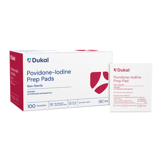 DUKAL PVP-I PRODUCTSPVP-I Prep Pads, Medium, Non-Sterile, 1/pk, 100 pk/bx, 10 bx/cs | Quantity - 1x CS