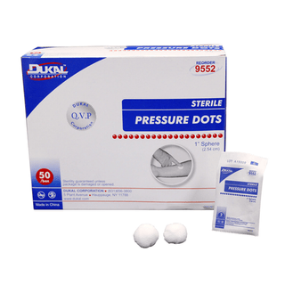 DUKAL PRESSURE DOTS - Pressure Dots, 1", Sterile, 1/pk, 50 pk/bx, 10 bx/cs | Quantity - 1x CS