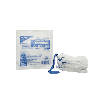 DUKAL LAPAROTOMY SPONGES - Laparotomy Sponge, 18" x 18", Sterile, Prewashed, X-Ray Detectable, Softpack, 5/pk, 40 pk/cs | Quantity - 1x CS