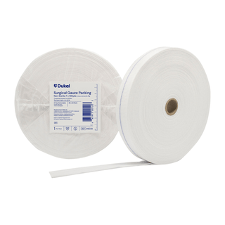 DUKAL SURGICAL GAUZE & PACKINGGauze Packing, Non-Sterile, 28 x 24 Mesh, 1" x 100 yds, 4-Ply, X-Ray Detectable, 10/cs | Quantity - 1x CS