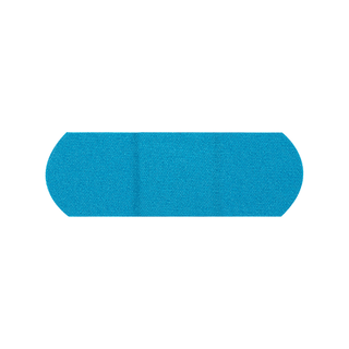 DUKAL ADHESIVE BANDAGES - Fabric Adhesive Bandages, Metal Detectable, 1" x 3", Blue, 100/bx, 12 bx/cs | Quantity - 1x CS
