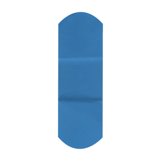 DUKAL AMERICAN WHITE CROSS BLUE METAL DETECTABLE ADHESIVE STRIPSAdhesive Bandage, Plastic, Metal Detectable, 1" x 3", Blue, 100/bx, 12bx/cs | Quantity - 1x CS