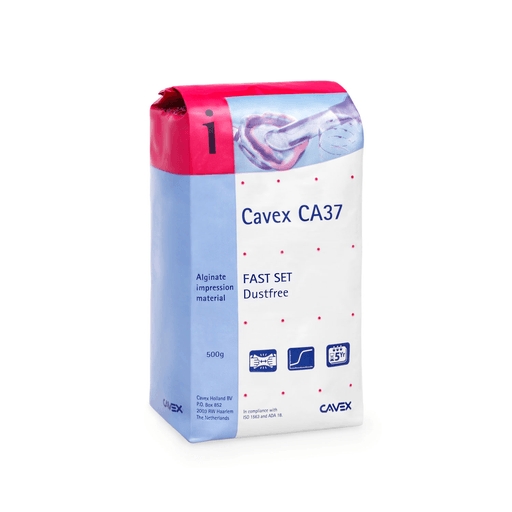 DUKAL CAVEX IMPRESSION MATERIAL - Cavex CA37 Alginate, Fast Set, Dust-free, 500g bag, 20 bg/cs | Quantity - 1x CS