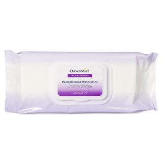 DUKAL DAWNMIST WASHCLOTHS - Washcloth, Adult, Soft Pack with Lid, 9" x 13", 64/pk, 8 pk/cs | Quantity - 1x CS