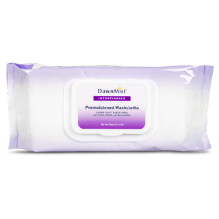 DUKAL DAWNMIST WASHCLOTHS - Washcloth, Adult, Soft Pack with Lid, 9" x 13", 64/pk, 8 pk/cs | Quantity - 1x CS