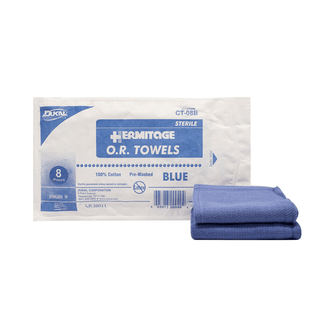 DUKAL OPERATING ROOM (O.R.) TOWELS - OR Towel, 17 x 26, Sterile 8s, Blue, 8/pk, 10 pk/cs | Quantity - 1x CS