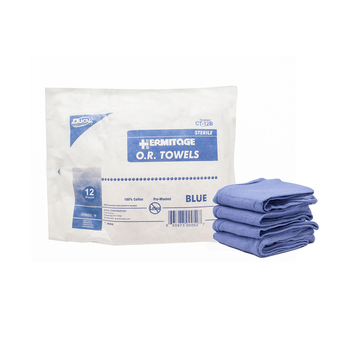 DUKAL OPERATING ROOM (O.R.) TOWELS - OR Towel, 17 x 26, Sterile 12s, Blue, 12/pk, 6 pk/cs | Quantity - 1x CS