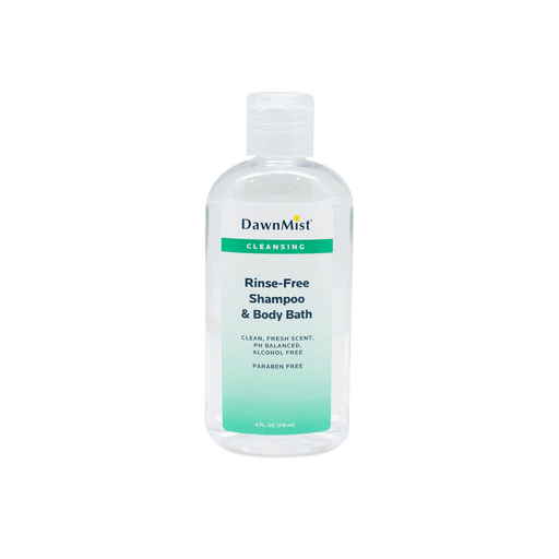 DUKAL DAWNMIST SHAMPOO & BODY WASHShampoo & Body Bath, Rinse Free, 4 oz Bottle with Dispensing Cap, 96/cs | Quantity - 1x CS