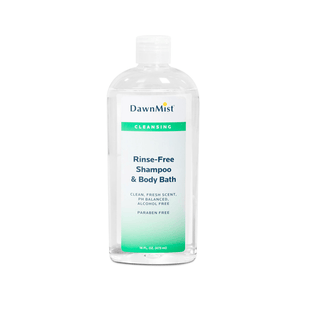 DUKAL DAWNMIST SHAMPOO & BODY WASH - Shampoo & Body Bath, Rinse Free, 16 oz Bottle with Dispensing Cap, 12/cs (Not Available for sale into Canada) | Quantity - 1x CS
