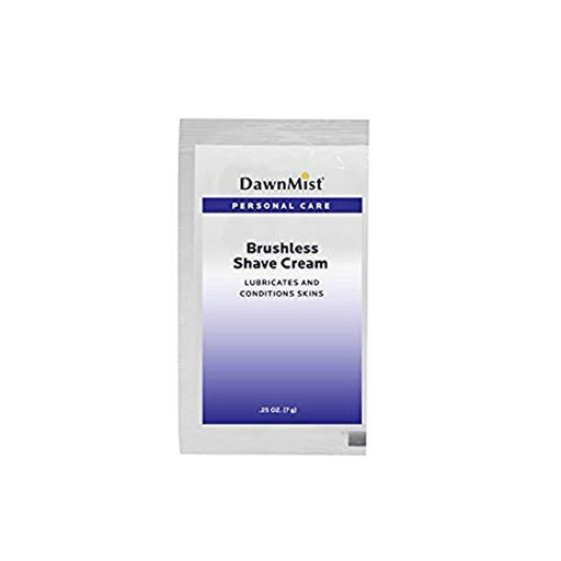 DUKAL DAWNMIST SHAVE CREAMShave Cream, Brushless, .25 oz Single Use Packet, 100/bg, 10 bg/cs | Quantity - 1x CS
