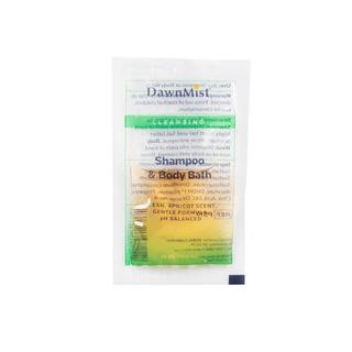 DUKAL DAWNMIST SHAMPOO & BODY WASH - Shampoo & Body Bath, .35 oz Single Use Packet, 100/pk, 10 bg/cs (50 cs/plt) | Quantity - 1x CS