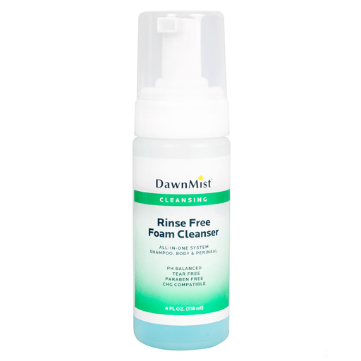 DUKAL DAWNMIST RINSE FREE FOAM CLEANSERRinse Free Foam Cleanser, 4 oz, 24/cs | Quantity - 1x CS
