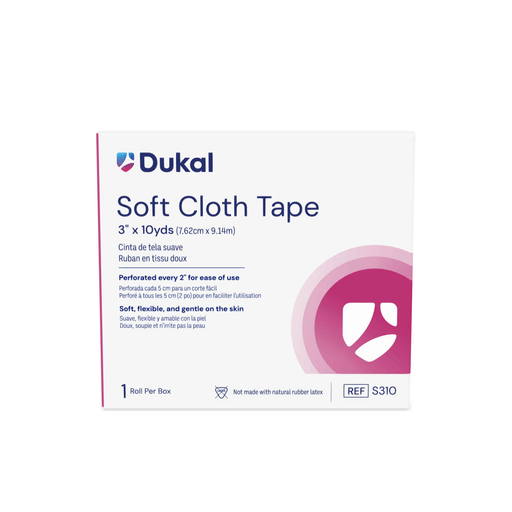 DUKAL CLOTH TAPESoft Cloth Tape, 3" X 10 yd, 1 rl/bx 25, bx/cs | Quantity - 1x CS