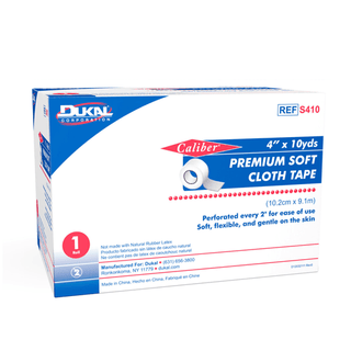 DUKAL CLOTH TAPE - Soft Cloth Tape, 4" x 10 yd, 1 rl/bx, 25 bx/cs | Quantity - 1x CS